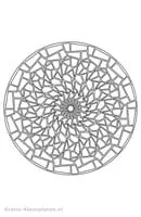 Mandalas Geo kleurplaat 13